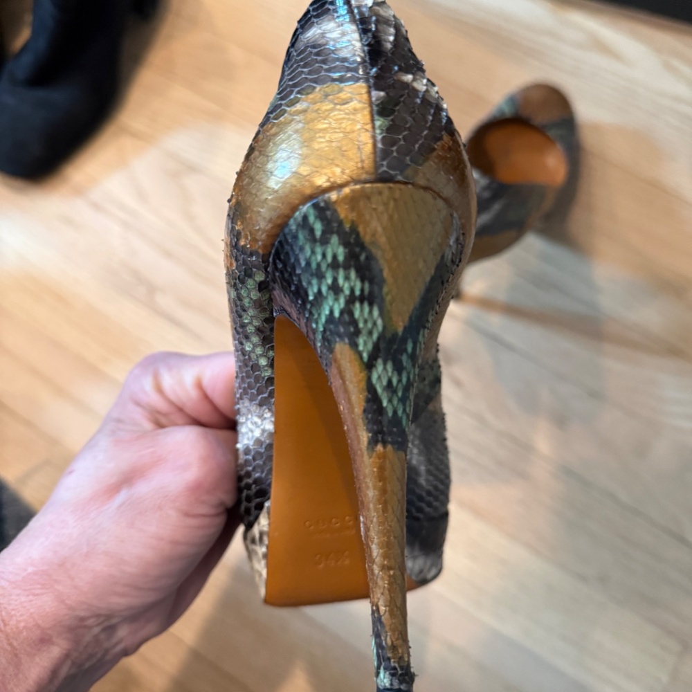 Gucci Python Heels - image 4